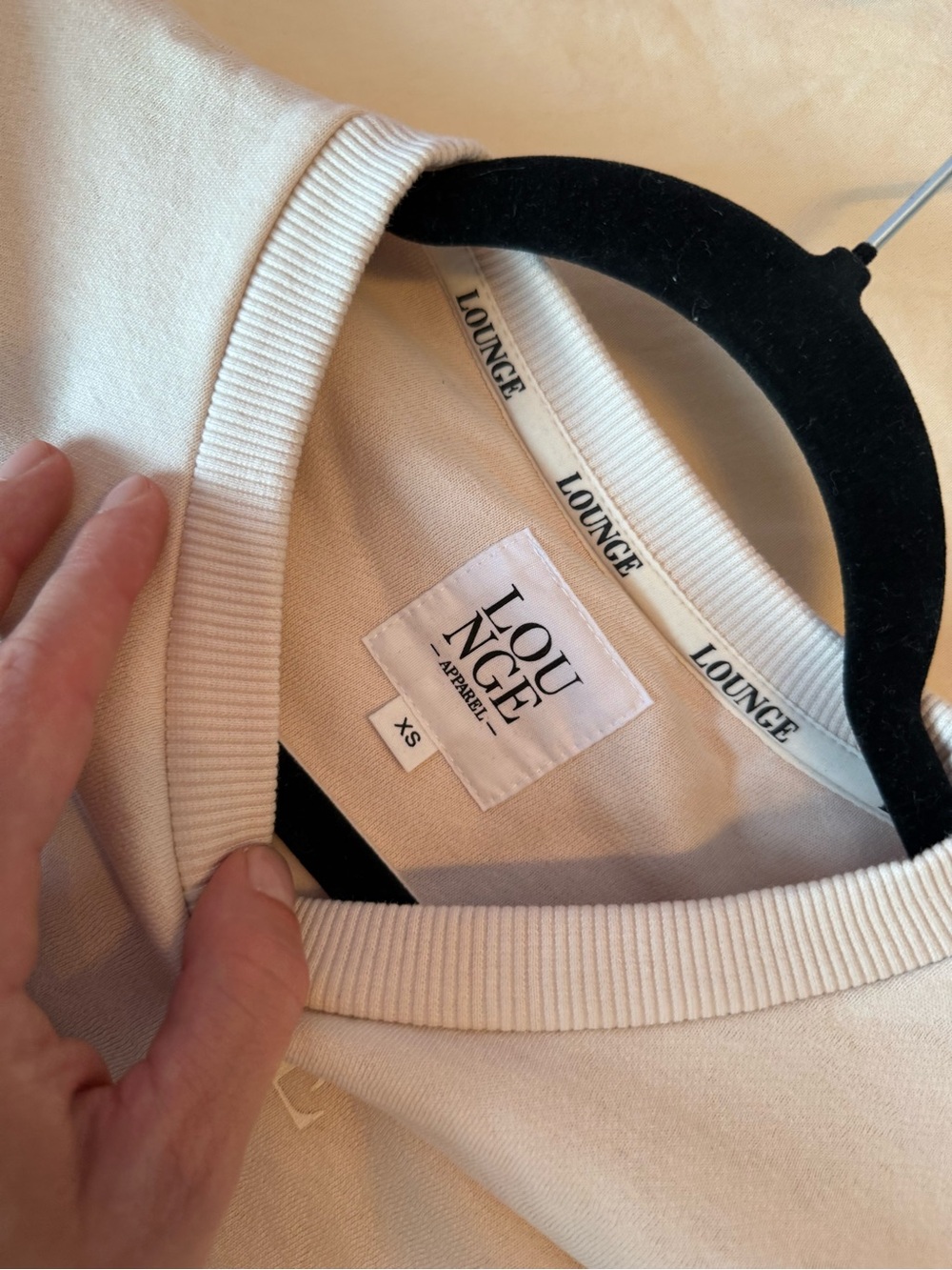 Us lounge Cream Hoodie and Jogger Set - Picture 5 of 6